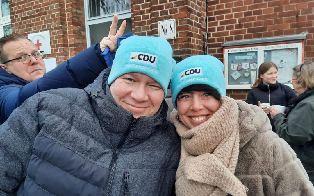 Wintergrillen bei schönem Winterwetter