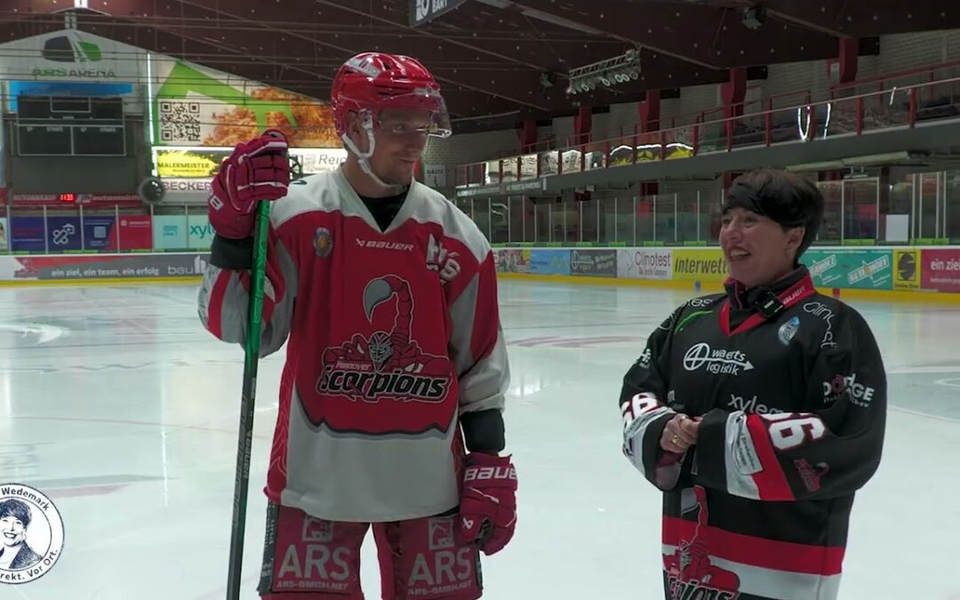 Jessica Borgas zu Besuch bei den Wedemark Scorpions
