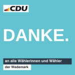 DANKE. an alle Wählerinnen und Wähler der Wedemark